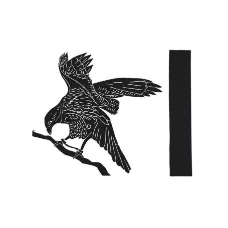 Esmeralda Da Costa, Vol bloqué, linogravure, impressions 25 x 20 cm, 2020. Imprimé chez Michael Woolworth Publications