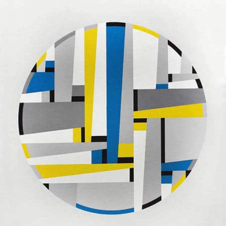 Fritz Glaner, Tondo (1965_1972), 1982 (c)droits réservés Portefolio Letze Werke comprenant 3 sérigraphies - édition 29/42, préface par Max Bill en juin 1982, Edition Media Neuchâtel.  En cours de Donation au Centre National des Arts plastiques pour l'Espace de l'Art Concret-Donation Albers-Honegger