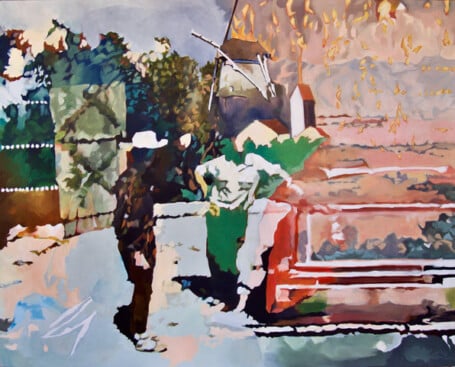 ©Barbara Navi, 𝘓𝘦 𝘱𝘢𝘤𝘵𝘦, huile sur toile, 64 x 81 cm, 2021