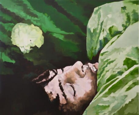 ©Barbara Navi, 𝘴𝘢𝘶𝘭, Huile sur toile, 40 x 50 cm, 2023