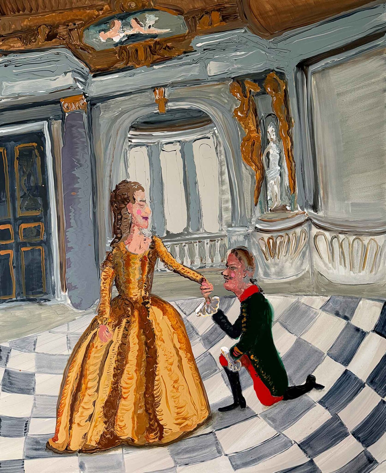 Genieve Figgis Untitled, 2025 Acrylic on canvas 120 x 100 x 2 cm 47 x 39 1/2 x 1 in